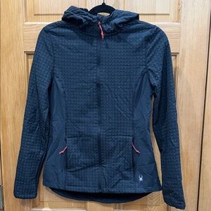 Spyder Women's Black Ski Jacket with Red Accents